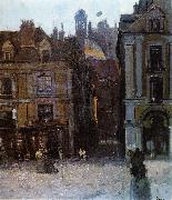 Walter Sickert The Quai Duquesne and the Rue Notre Dame, Dieppe France oil painting artist